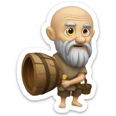 Diogenes bugging off of fent sticker