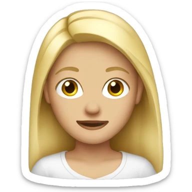 Blonde teenager sticker