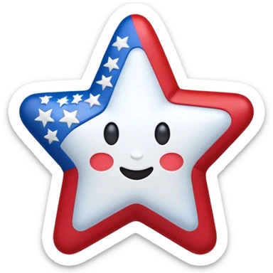 emoji with fourth of july stuff  sticker