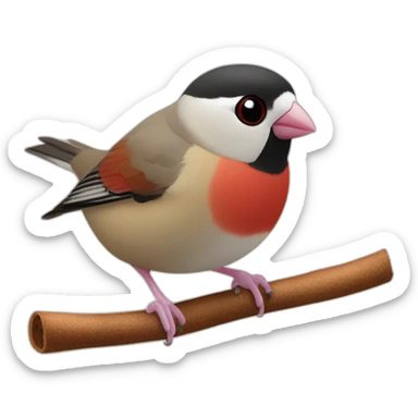 cinnamon java sparrow sticker