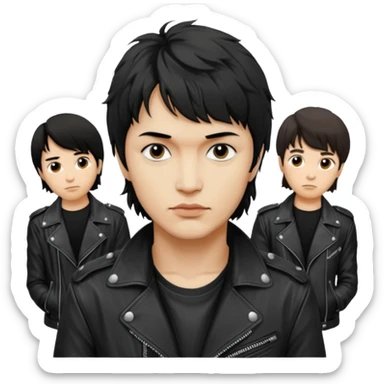 Viktor Tsoi and the group Neverlove sticker