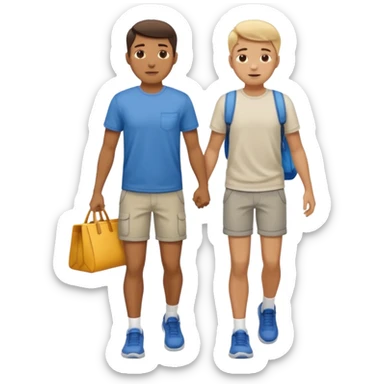 Someone picking someone else up and carrying them away sticker