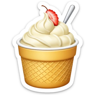 Vanilla with no cone sticker