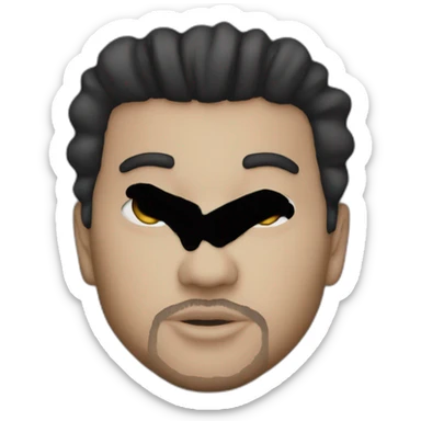 the Weeknd XO logo sticker