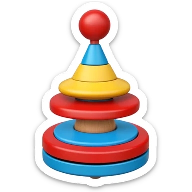 toy spinning top sticker