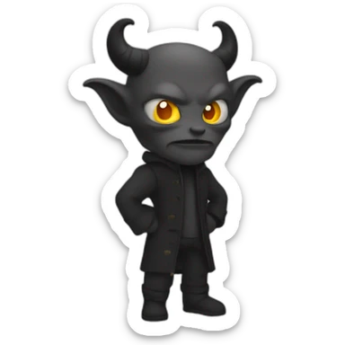 Démon qui attend sticker