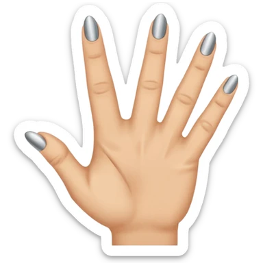 starke metal hand daumen zeigefinger und kleiner finger gestreckt, mittelfinger und ringfinger geballt sticker