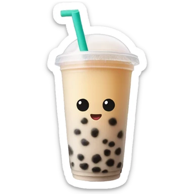 Bubble tea sticker