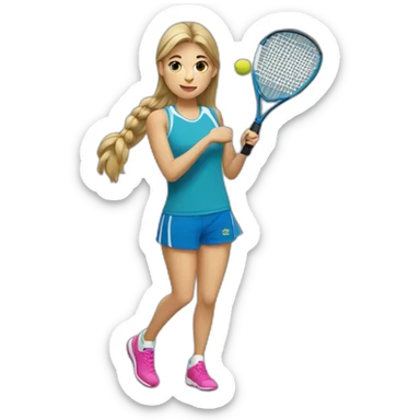 girl padel sticker