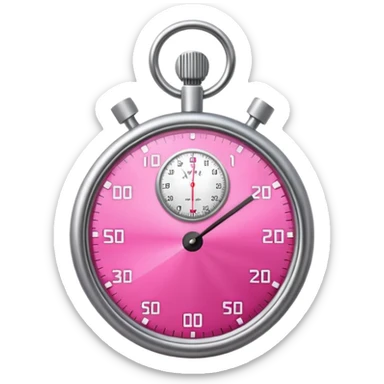 pink stopwatch  sticker