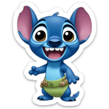 Stitch from Lilo and Stitch Disney movie  sticker