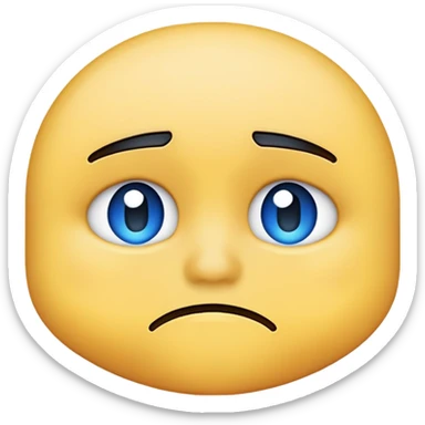 I want an emoji that says I'm not a cool boy sticker