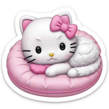 Hello kitty sleeps sticker