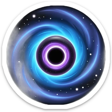 black hole like in a sci fi movie  sticker