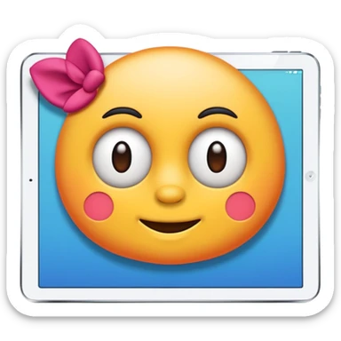 drawing on an ipad sticker