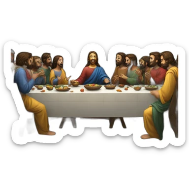 The Last Supper sticker