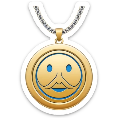 hippie logo necklace sticker