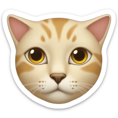 cat absence of mind sticker