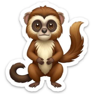 Tamarin, full body sticker