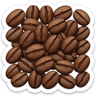 Coffee beans sticker