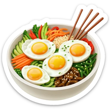 korean bibimbap sticker
