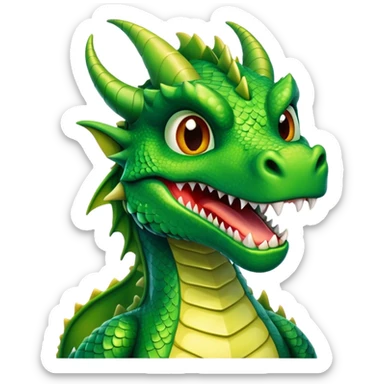 dragon saying yes  sticker
