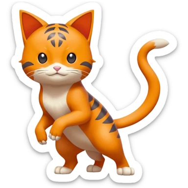 Floragato-Meowscarada-Pokémon (full body) sticker