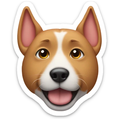 actual dog instead of a sausage in a hot dog sandwich with cat ears and a rat tail sticker