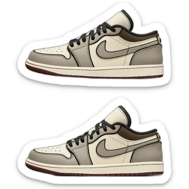 Travis Scott Jordan 1 Low Phantom sticker