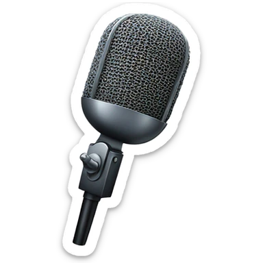 Podcast microphone sticker