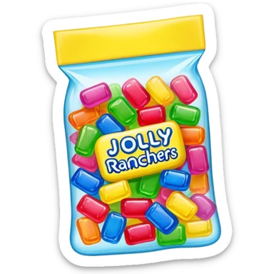Jolly rancher bag sticker