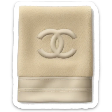 Chanel towel beige sticker