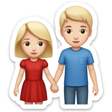 boy hand girl sticker