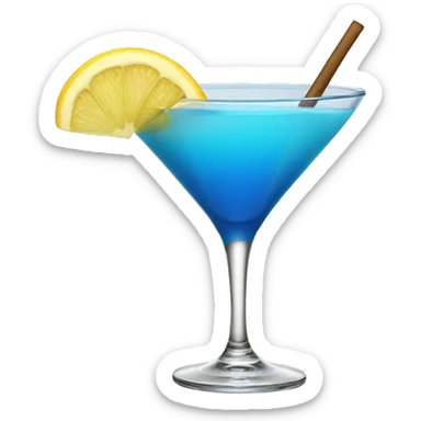 BLUE coctail sticker