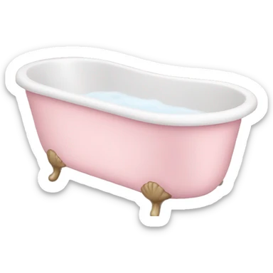 Light pink bath sticker