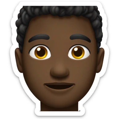 Adolescentes con piel nestisa y pelo negro que tenga un buzo negro y ojos marrones sticker