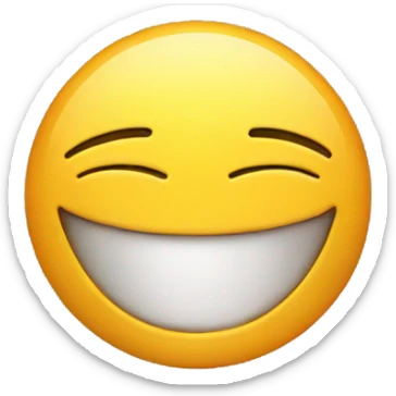 singular smiley emoji dying laughing sticker