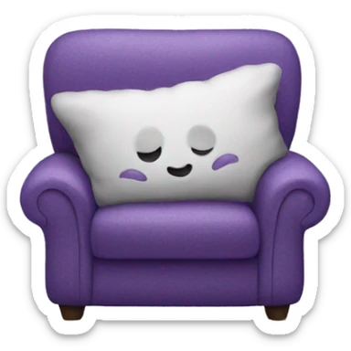 Cozy purple  sticker
