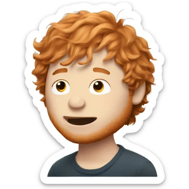 Ed Sheeran singing sticker