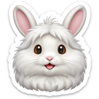 a cute rabbit says "Great!" sticker