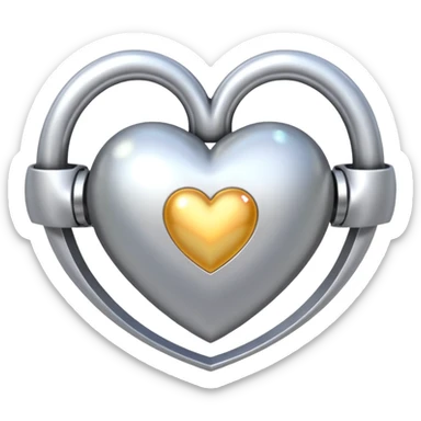 Cœur avec l’anneau de saturne sticker