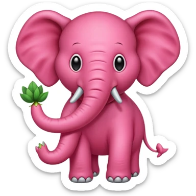 Strawberry elephant steal a brainrot sticker