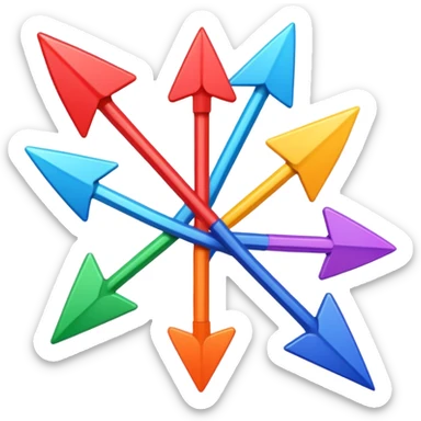 mach mir etwas das darstellt das man sein ganzes leben umkrempelt mit pfeilen sticker