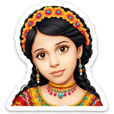 Folkloric Dancer sticker