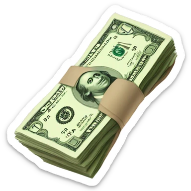 a wad of money



 sticker