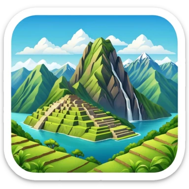 Peru landscape sticker