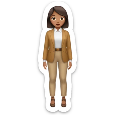 Asian women shining confident full body fat 100kg sticker