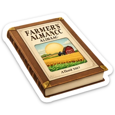 Farmers' Almanac sticker