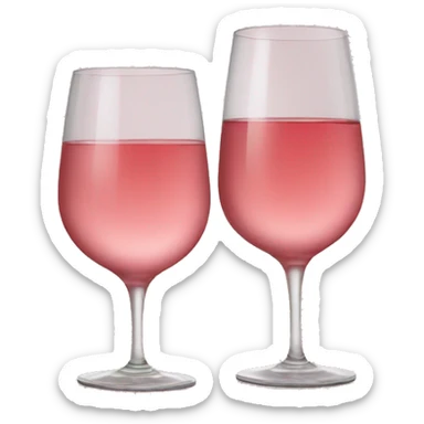 Rose wine glasses  sticker