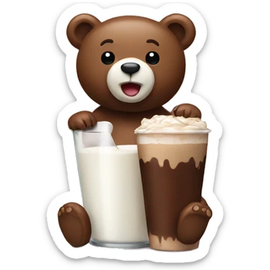 milk and mocha bear sticker